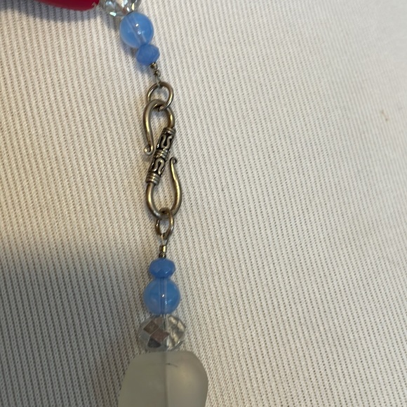 Blown glass pendant statement necklace - Picture 4 of 6